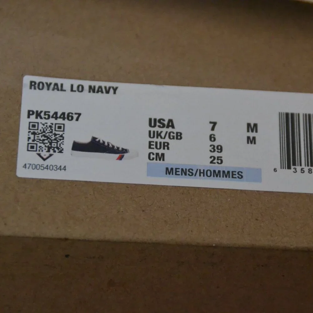 NEW in Box PRO-KEDS ROYAL LO CANVAS SKATEBOARD CASUAL SNEAKERS Blue Men's 7 - Picture 7 of 8